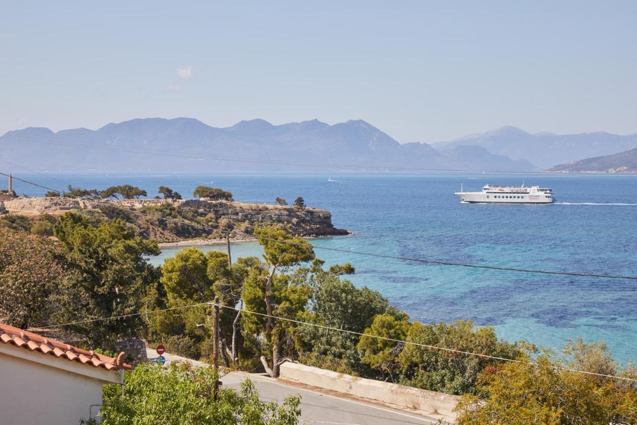 Klonos Anna Hotel Aegina Bagian luar foto